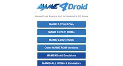 Desktop Screenshot of mame4droid.com