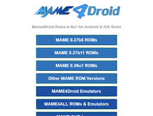 Tablet Screenshot of mame4droid.com